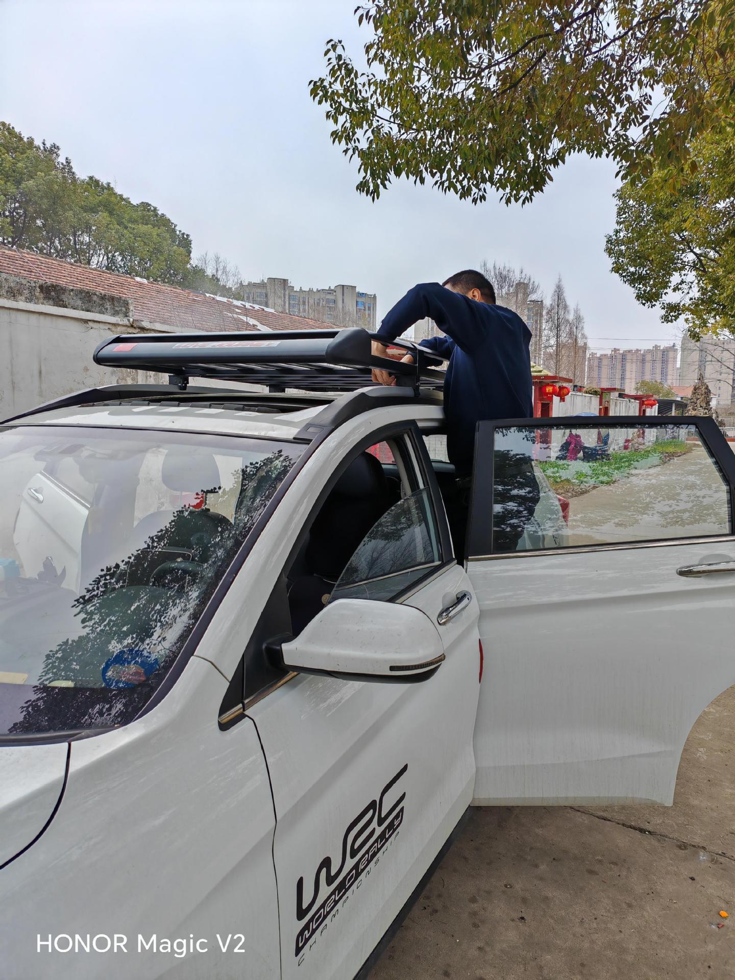 Car Luggage Rack Luggage Rack Basket Universal Roof Rack Basket Car Off-road SUV Modified Aluminum Alloy Roof Frame