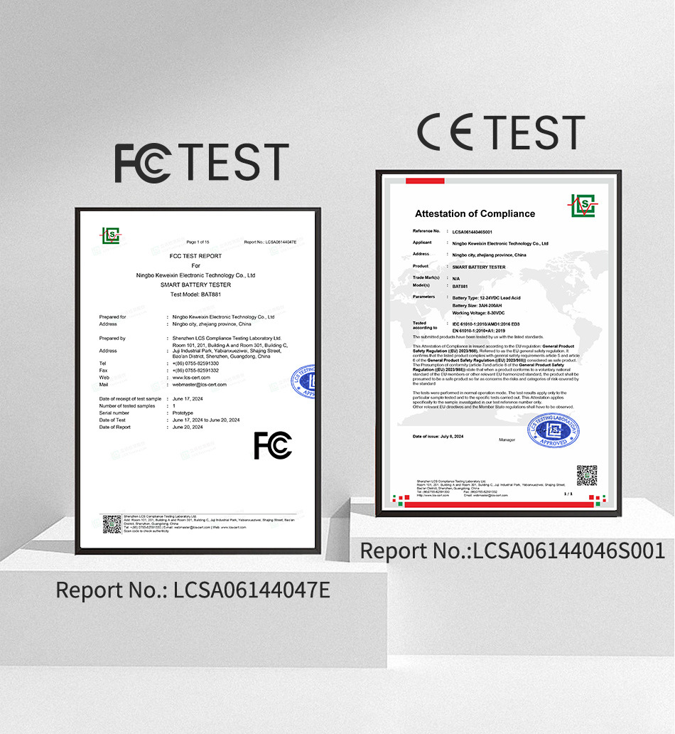 Intelligent Battery Tester High-Precision 12V24V Battery Tester Battery Car Oil Car Lead-Acid Battery Test