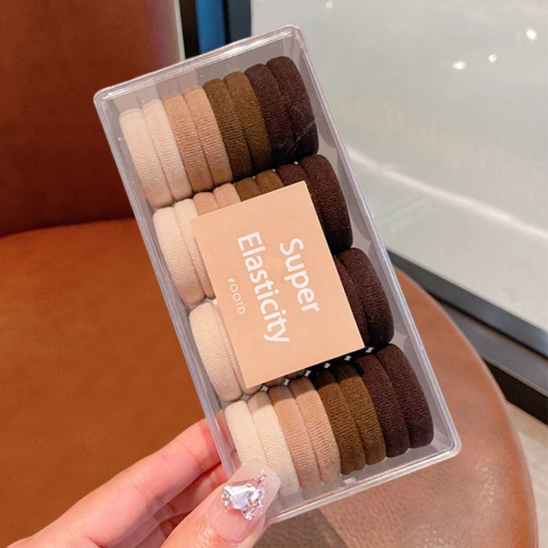 Coleteros de goma para mujer, gruesos y duraderos, bandas elásticas desechables para el cabello, coleteros de alta elasticidad, cuerdas para el cabello duraderas, accesorios para el cabello para mujer.