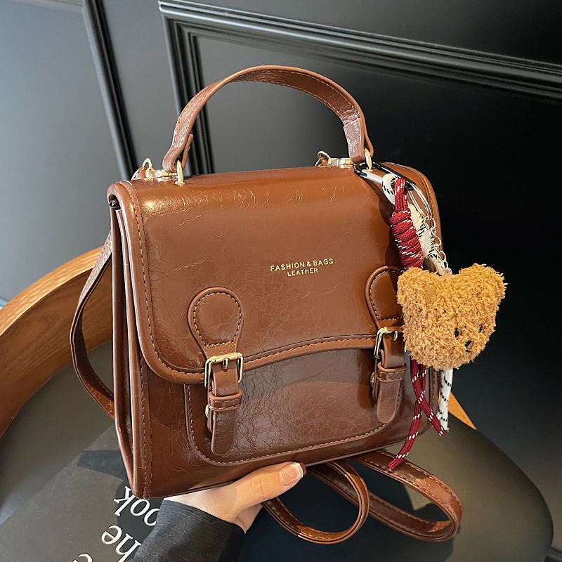 Retro Small Square Handbag For Women Versatile Shoulder Bag_voghion.com