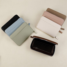 日式大容量拉链风琴钱包女款高级感简约中长款机票护照证件收纳包