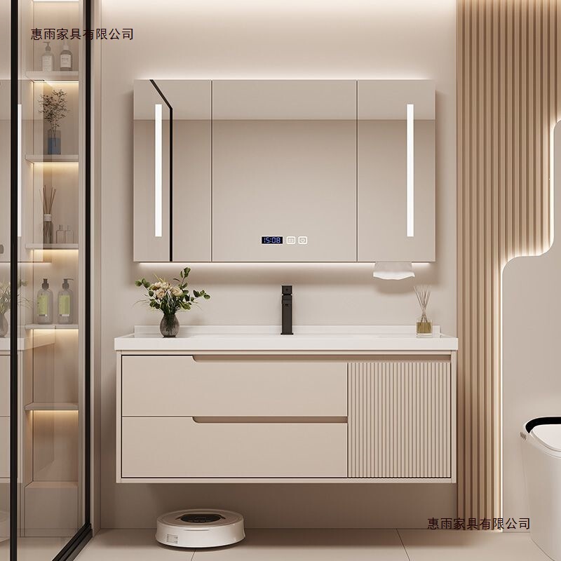 Wall Cabinet Oak Bathroom Cabinet Bathroom Wall Cabinet Floor Cabinet Washbasin Smart Minimalist Wash Basin Ceramic Integrated Basin Wall Cabinet Oak Bathroom Cabinet Bathroom Wall Cabinet Floor Cabinet Washbasin Smart Minimalist Wash Basin Ceramic Integrated Basin