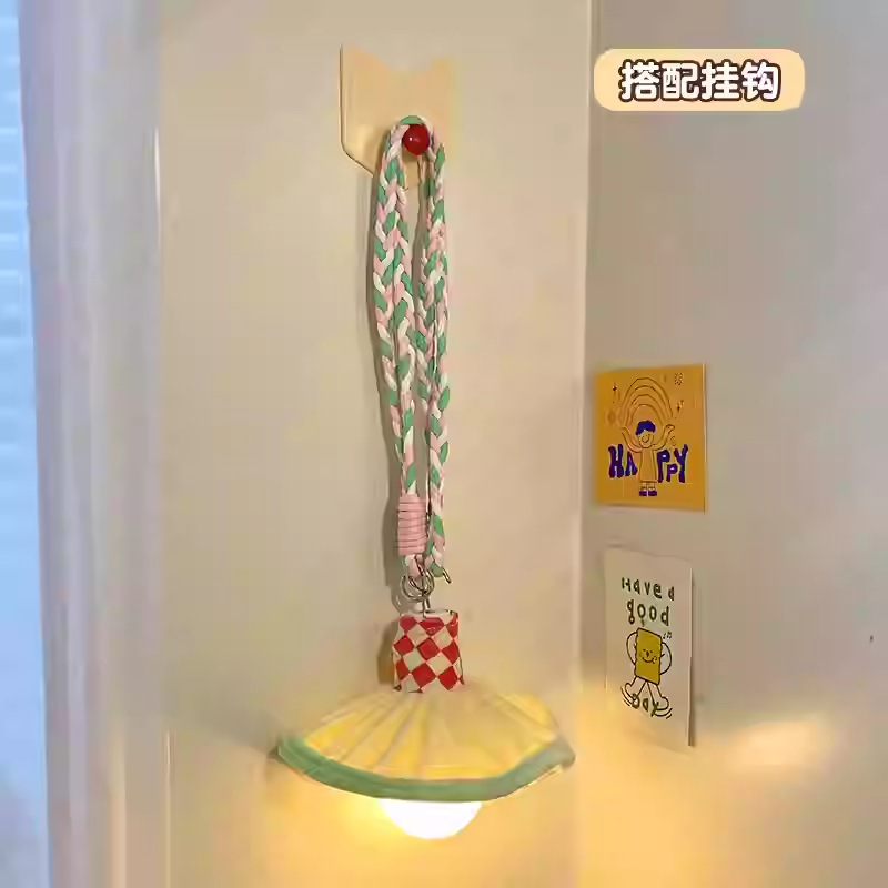 宿舍床头小夜灯卧室睡眠灯挂式悬挂可爱房间装饰小吊灯夜用氛围灯|undefined