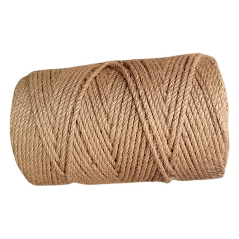 Amazon popular cuerda de yute cuerda vinculante material tejido a mano gato escalada marco decorativo cuerda de Sisal cuerda de cáñamo de color