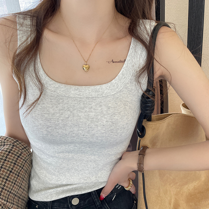 Women's Camisole Tank Top 2026 Summer New Versatile Base Layer Sleeveless Top for Outerwear Plus Size
