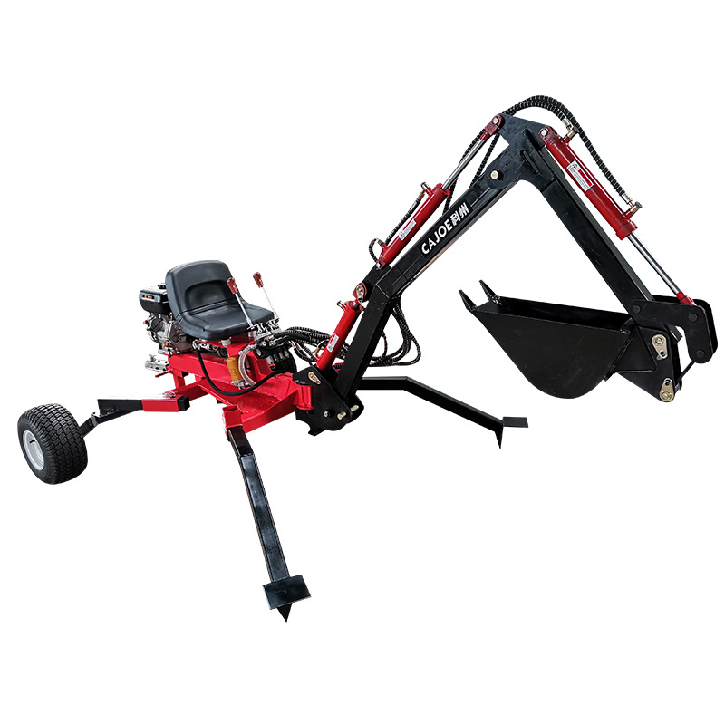 微型挖掘机农用/蜘蛛挖土机/家用/拖车后挖/果园大棚绿化/勾机