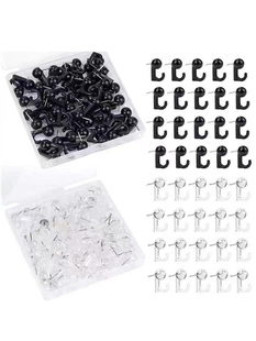 50 Pieces/box Creative Cute Colorfulful Traceless Nail Hook Nail Cork Board Fixed Thumbtacks Push Pins Plastic Thumbtacks