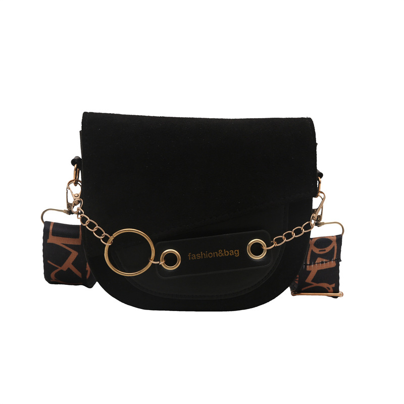 Bolsa de semicírculo nuevo color sólido mochila de hombro temperamento ancho silla de hombro bolso de moda 2025 diseño de moda esmaltado bolso de hombro