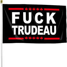 加拿大特鲁多旗帜FUCK TRUDEAU 90*150CM 3*5FT 涤纶横幅