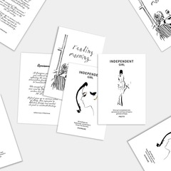 ins風卡片民宿牆面裝飾卡片攝影拍照道具英文雜誌藝術背景布卡片