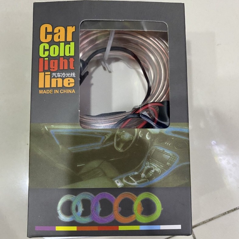 Especial transfronterizo para 3 M nuevo el borde del coche Luz fría atmósfera barra de luz Clip-on luminoso tira de luz LED