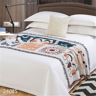 Knitted Tassel Cartoon Big Bed Cover and Sofa Towel for Home Celeb