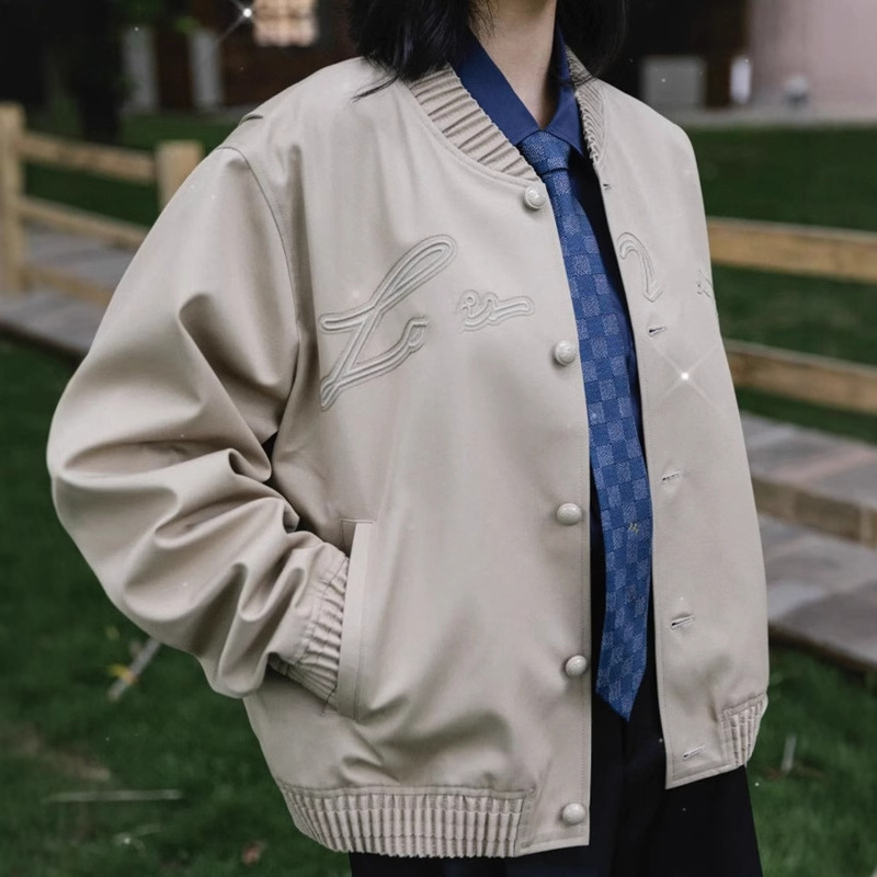 正确版原标2025秋冬新款驴家字母刺绣明星同款棒球服夹克外套男女|undefined