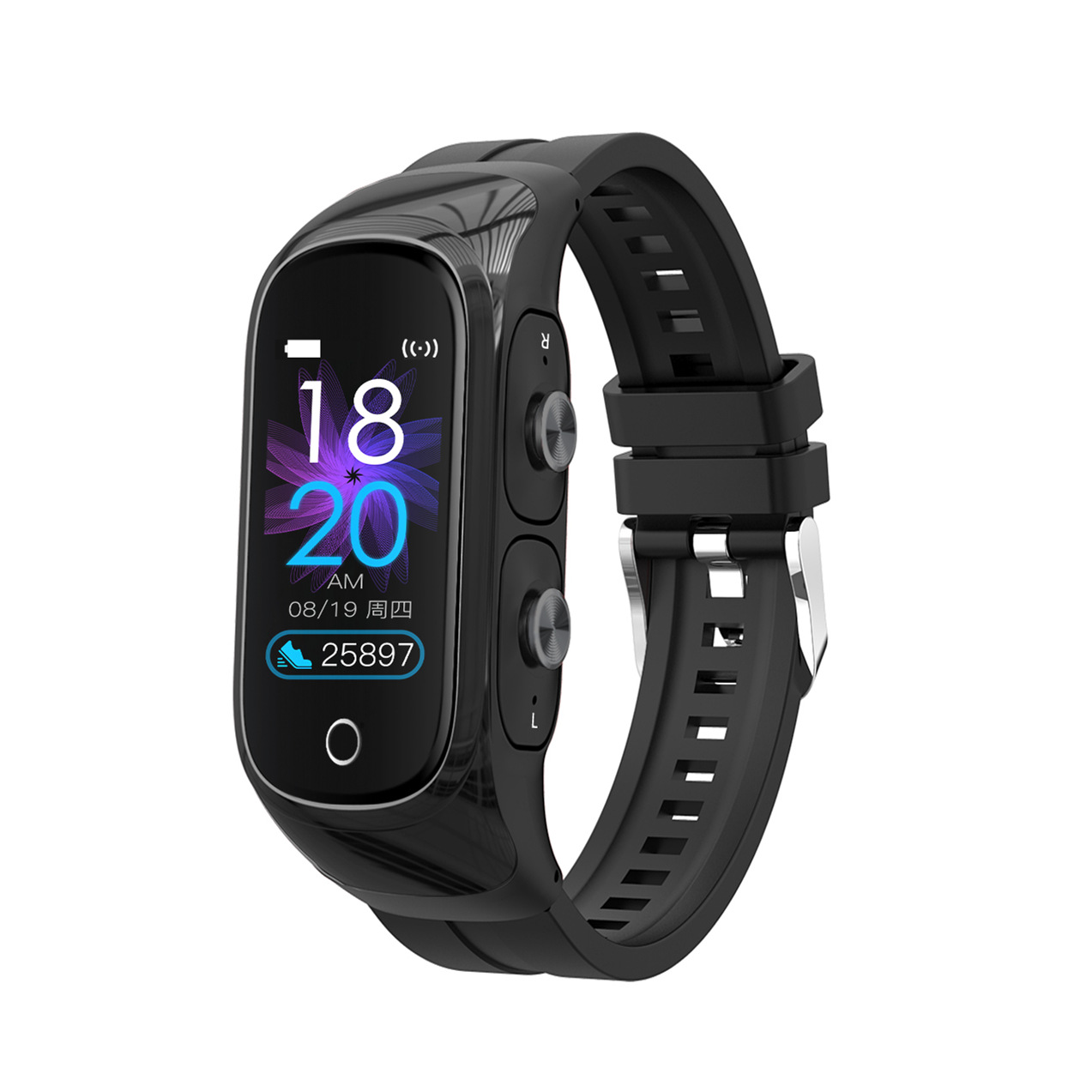 N8 pulsera inteligente auricular Bluetooth dos-en uno monitoreo de la salud del ritmo cardíaco llamada Bluetooth auriculares inalámbricos deportes al por mayor