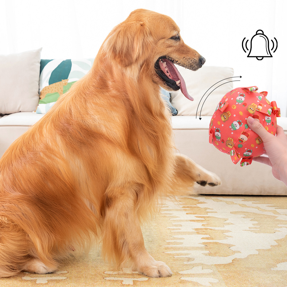 Spot al por mayor juguetes para mascotas con sonido, campanas de algodón, juguetes de sonido para perros, juguetes para perros resistentes a morder