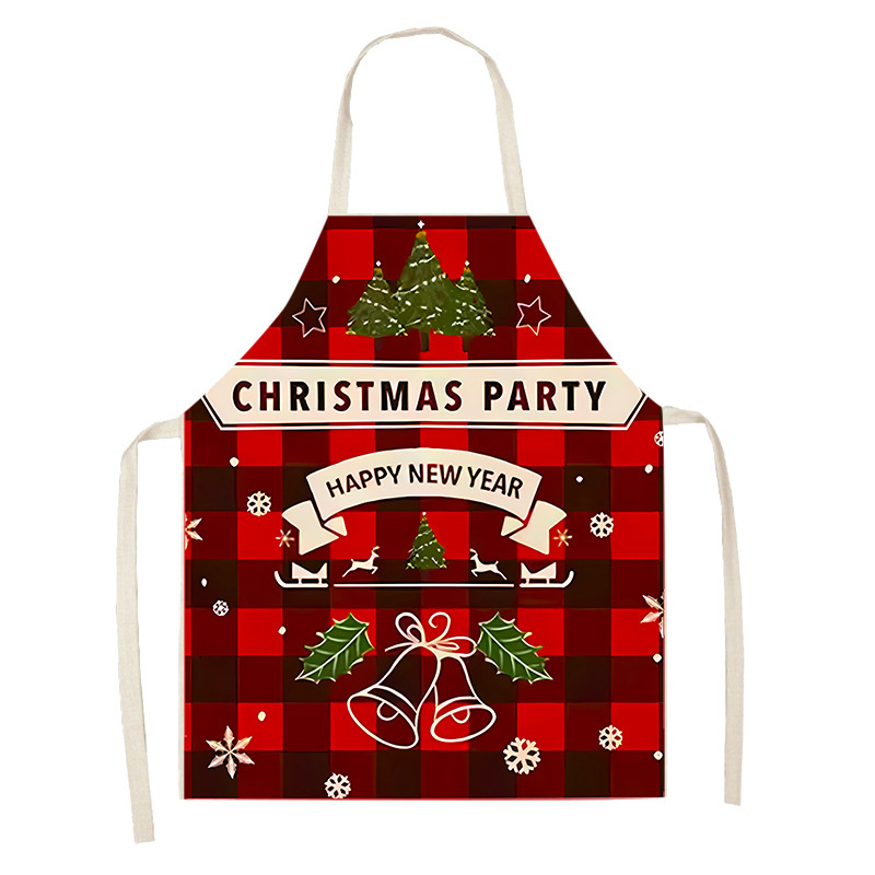 Amazonの新しい売れ筋クリエイティブクリスマスプリントエプロンホリデーパーティー装飾雰囲気エプロンを越境直接供給|undefined