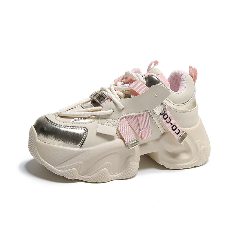 Dam Fritidsskor Sneakers Gummisula Dämpad Halkbeständig lättviktssko Sneakers_voghion.com