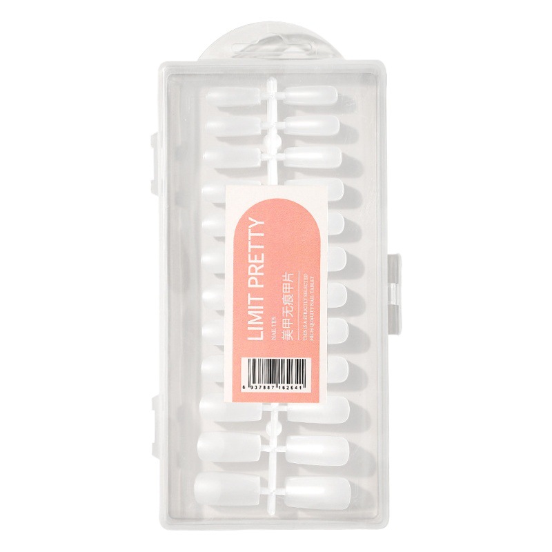 Pieza de uñas parche de uñas desgaste especial esmerilado talla libre pulido sin costuras medias Pegatinas completas de doble uso ultrafino extensión de gota de agua larga