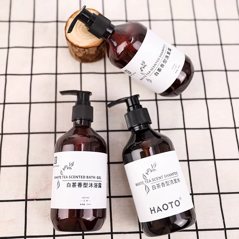 White tea for hotel, shampoo, shower gel, set, 300 ml