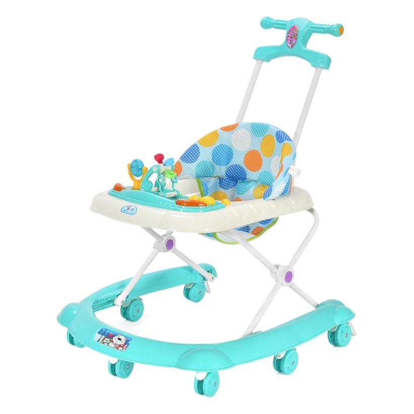 Baby Walker multi-funcional anti-o-pierna Flip chica mano empuje puede sentarse niños bebé niño empezar a conducir