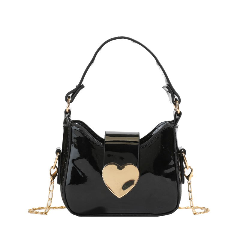 Bolso de hombro de niña brillante láser de moda, dulce y cariñoso mini bolso de bebé, nuevo bolso de cadena para niños, marea