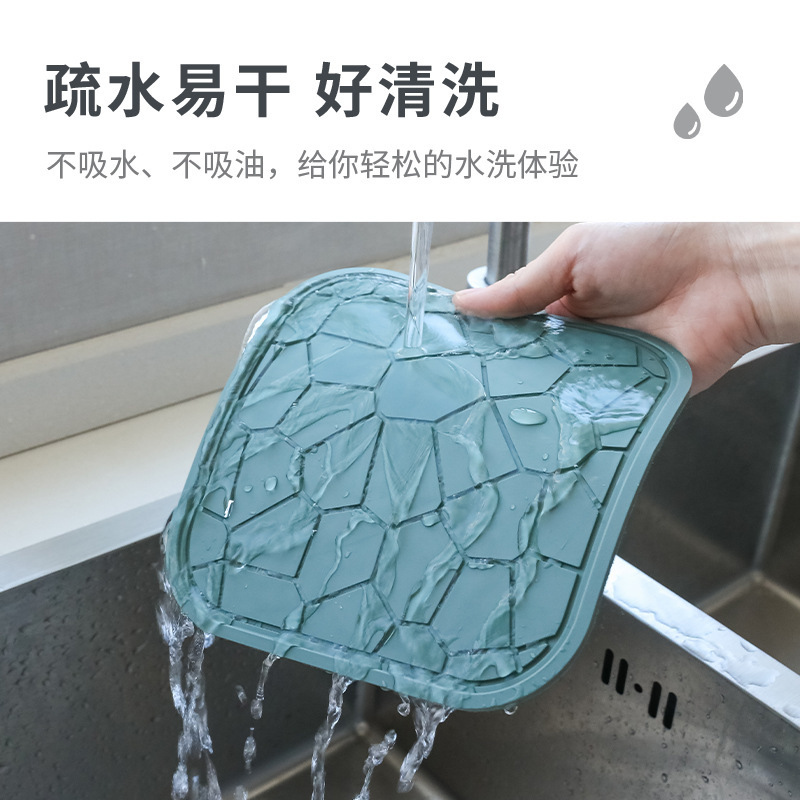 Transfronterizo nuevo estilo nórdico anti-scald estera de silicona hogar de alta temperatura resistente olla estera tazón estera antideslizante tetera estera de aislamiento térmico