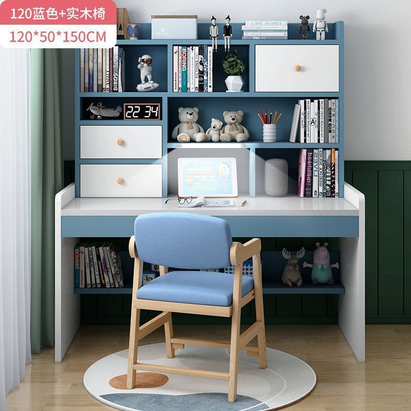 120 블루 + 원목 의자 + 눈 보호 램프