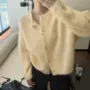宽松针织马海毛毛衣上衣