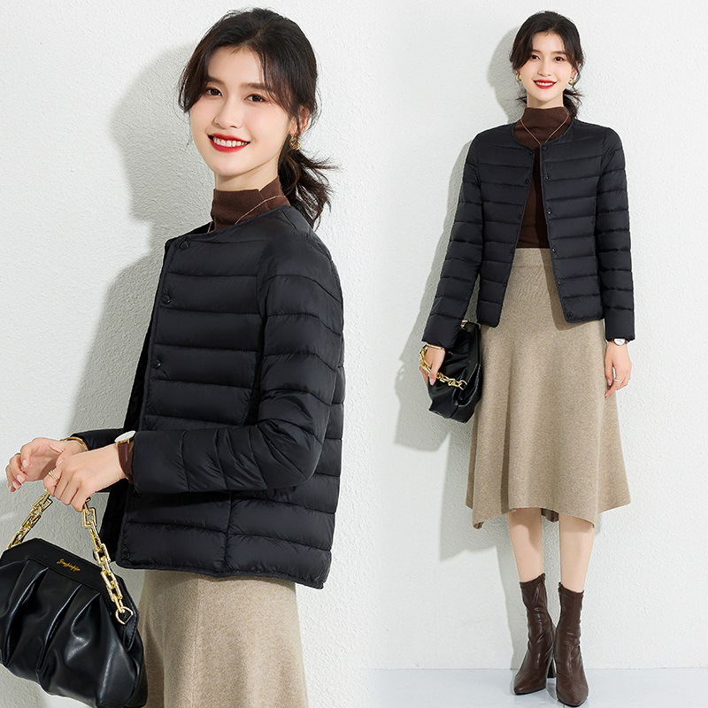 따뜻한 업그레이드 코튼 코트 블랙