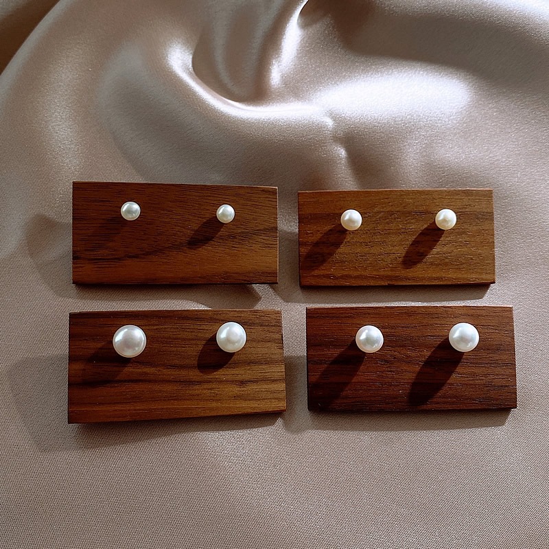 Simple Style Geometric Copper Plating Ear Studs 1 Pair