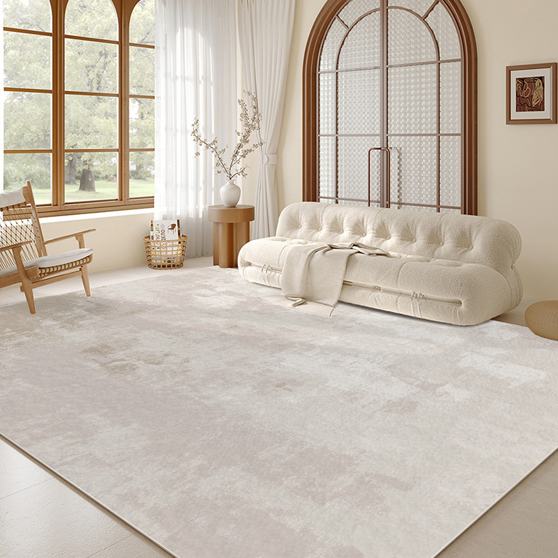 Alfombras sala de estar 2025 nuevo estilo de crema alfombra de viento impermeable antiincrustación alfombra de dormitorio hogar sofá lavado lujoso sensación de alto nivel