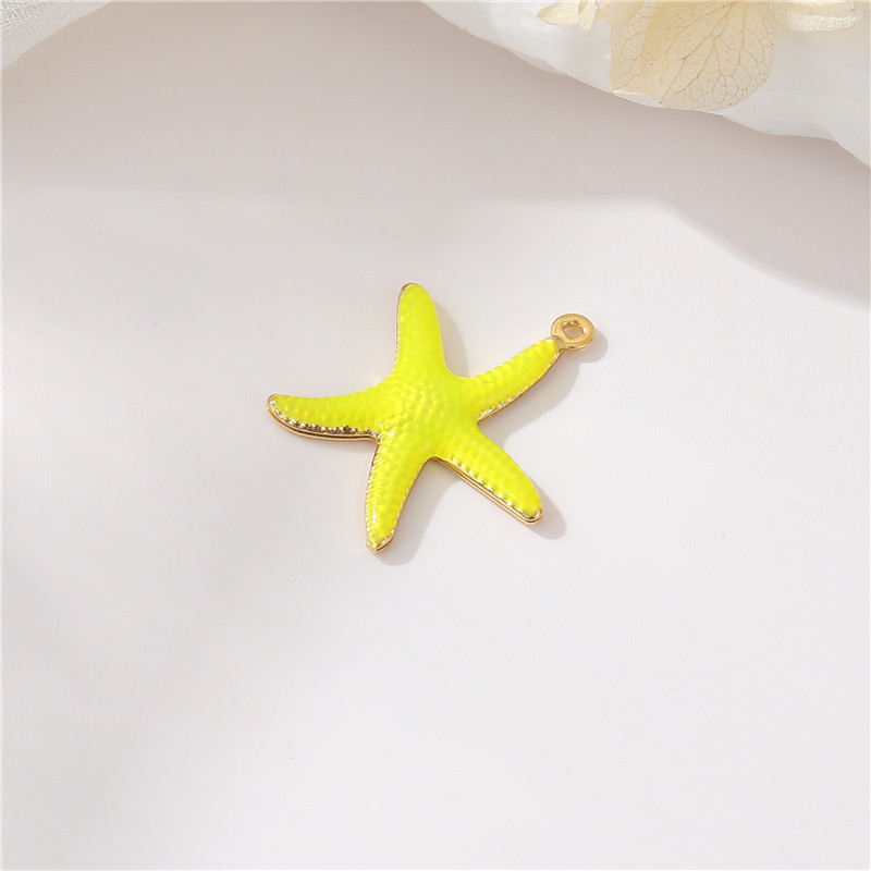 1 Piece Copper Gold Plated Starfish Pendant display picture 2