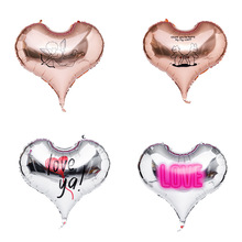 22寸印花爱心气球网红气球生日婚礼婚房告白气氛道具空飘氦气气球