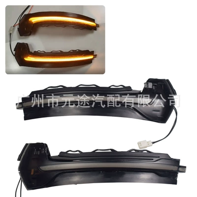 Suitable for Audi A3 S3 RS3 8V 2013-2020 car water light turn signal modified rearview mirror light (Dönmə işıqları) - l-ad-07-single-yellow-light