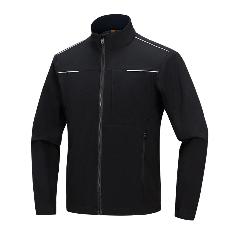 Celular cálido cuello a prueba de viento chaqueta a prueba de agua seguridad reflectiva chaqueta de trabajo chaqueta de hombre personalizada