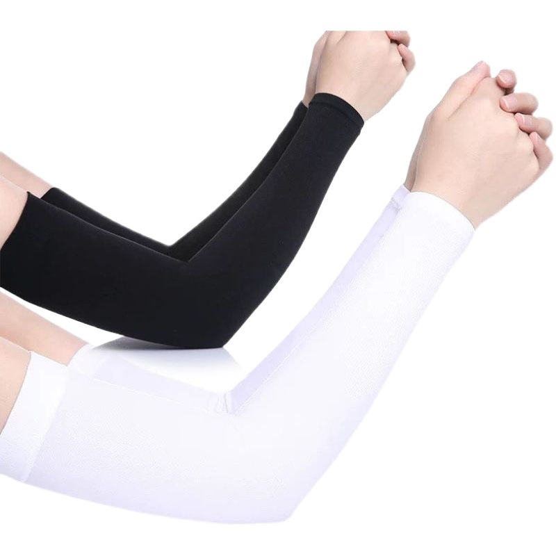 Sun protection ice oversleeve women's summer thin elbow arm outdoor driving riding UV protection Ice Silk gloves
