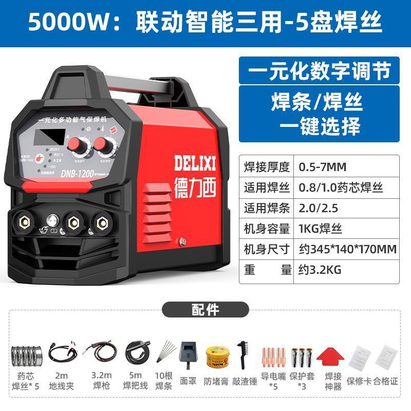 Deluxe 250 soldadora doméstica 315 máquina multiplaca industrial de alta potencia 220V380V doble voltaje accesorios completos image 13