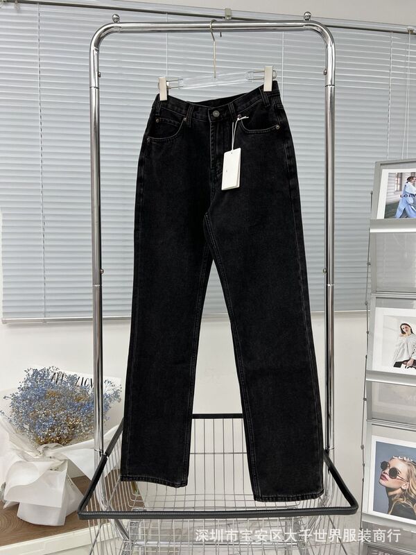 South oil early autumn high product] CE restrained light version of denim pants perfect modified legs do not pick people match network denim