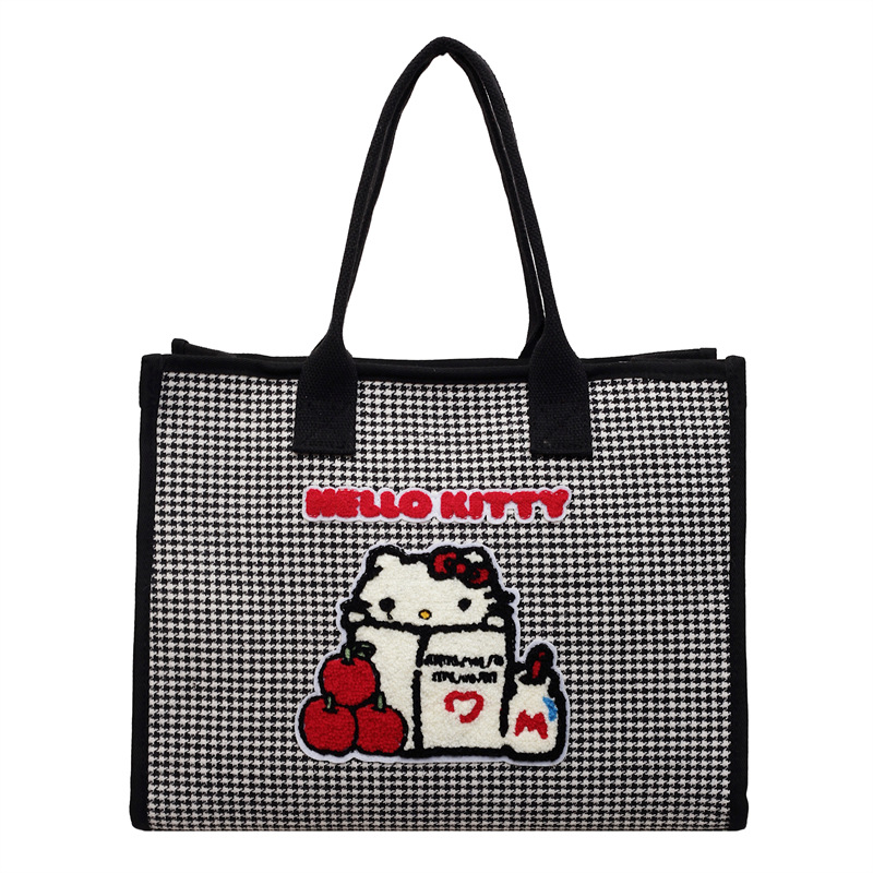 Bolsa de estilo coreano para mujeres de viaje de alta capacidad nicho sensación de cartón de dibujos animados bolso de hombro de mil pájaros