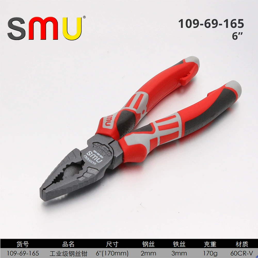 Клещи с игловым носом (SMU) 6–8 дюймов, хром-ванадий сталь, эргономичная нескользящая ручка