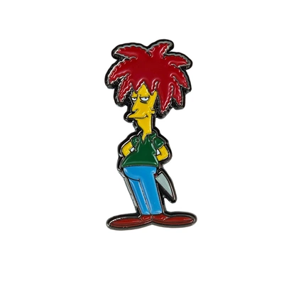 Cartoon Bob Enamel Metal Badge, Fan Collectible Accessory Featuring the Villain Character from the American Tv Series, Fun Pin Decoration (Yaxa sancaqları) - b10-01-c03e-37-1-4
