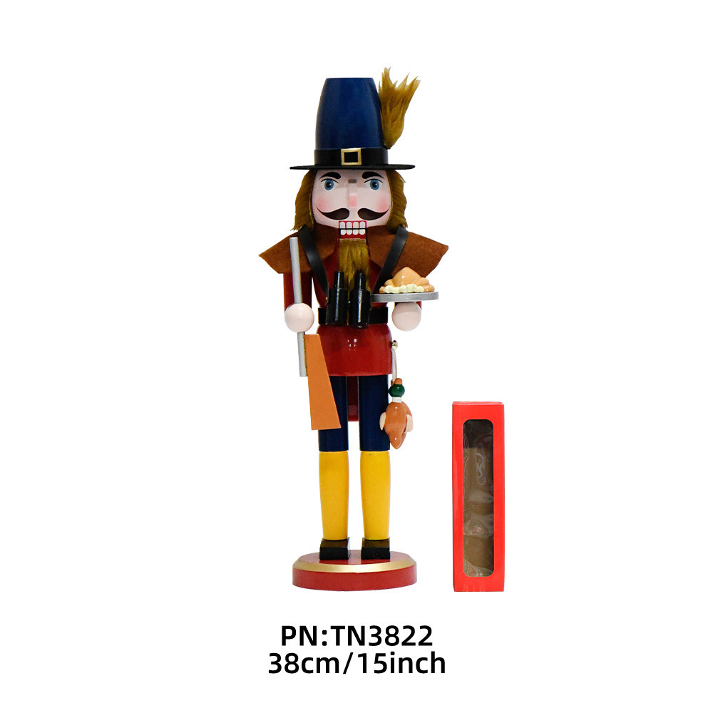 38cm hombre de nuez de madera 15in en stock Amazon creativo de Navidad regalo de cumpleaños decoración de escritorio