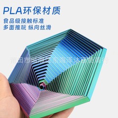 3Dプリントフラクタルフィジェットヘキサゴン減圧アーティファクトキャロットタワーFractal Fidget Hexagon Play