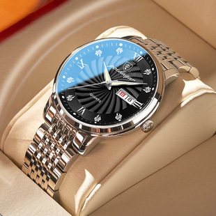 POEDAGAR/Baidagai men's steel belt luxury fashion calendar watch Net red explosions a generation of hair