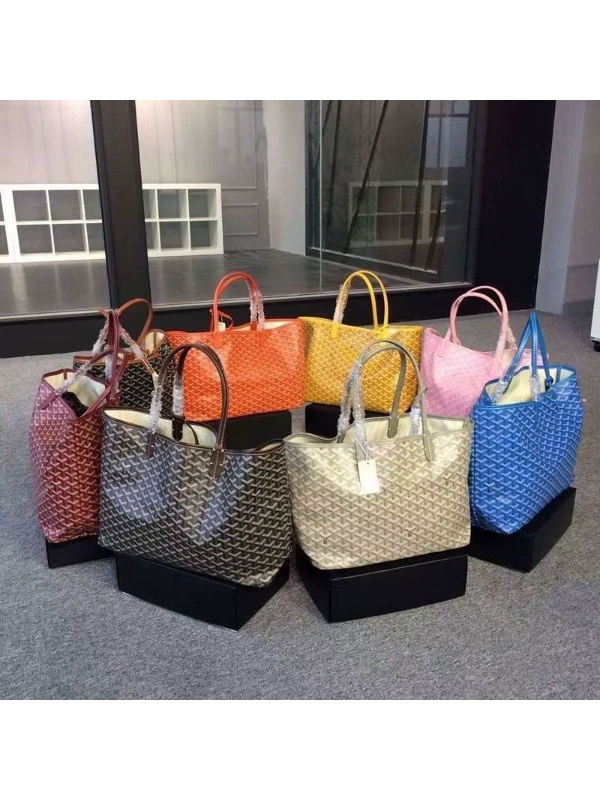 2025 новая блестящая сумка через плечо Goyard, тоут, сумка с зубчатым принтом, переносная хобо, шоппер