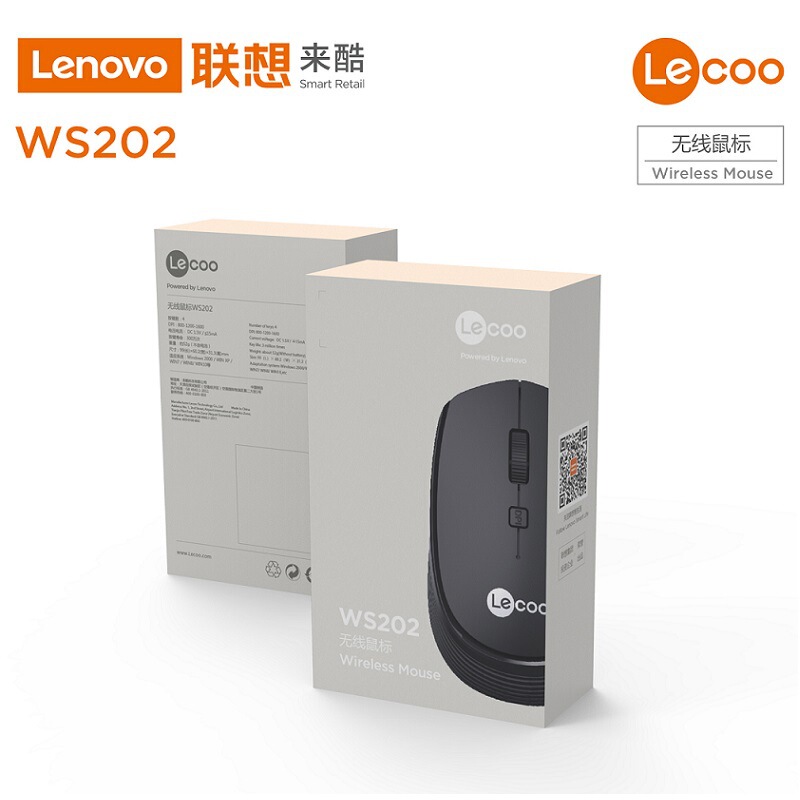 クールなWS202ワイヤレスマウスのデスクトップコンピュータビジネスオフィスゲーム家庭用マウスを適用します|undefined