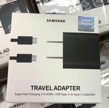适用三星45W快充头S23+s23u原装充电器S22UltraA超级快充2.0typec