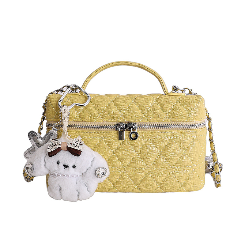 Bolso de mano de alta sensación 2026 nueva moda cadena de diamante bolso de mujer nicho bolso de lujo ligero image 12