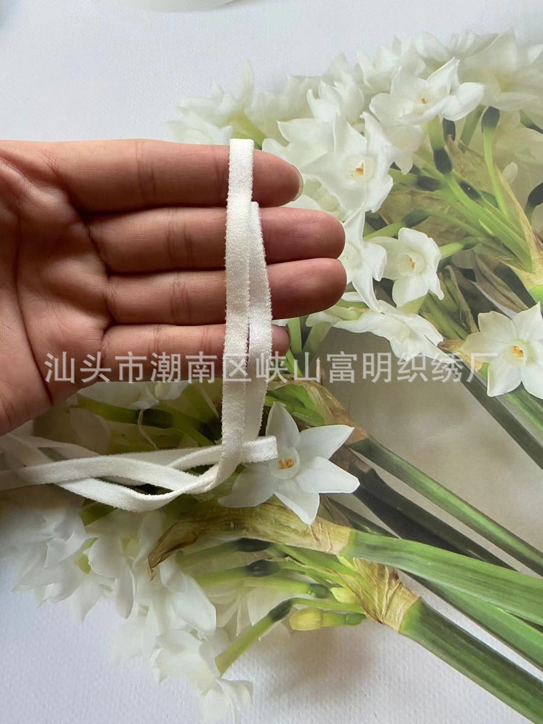 平面口罩绳 日韩绒面泡泡口罩耳绳 泡泡纱耳绳 6MM耳带松紧带