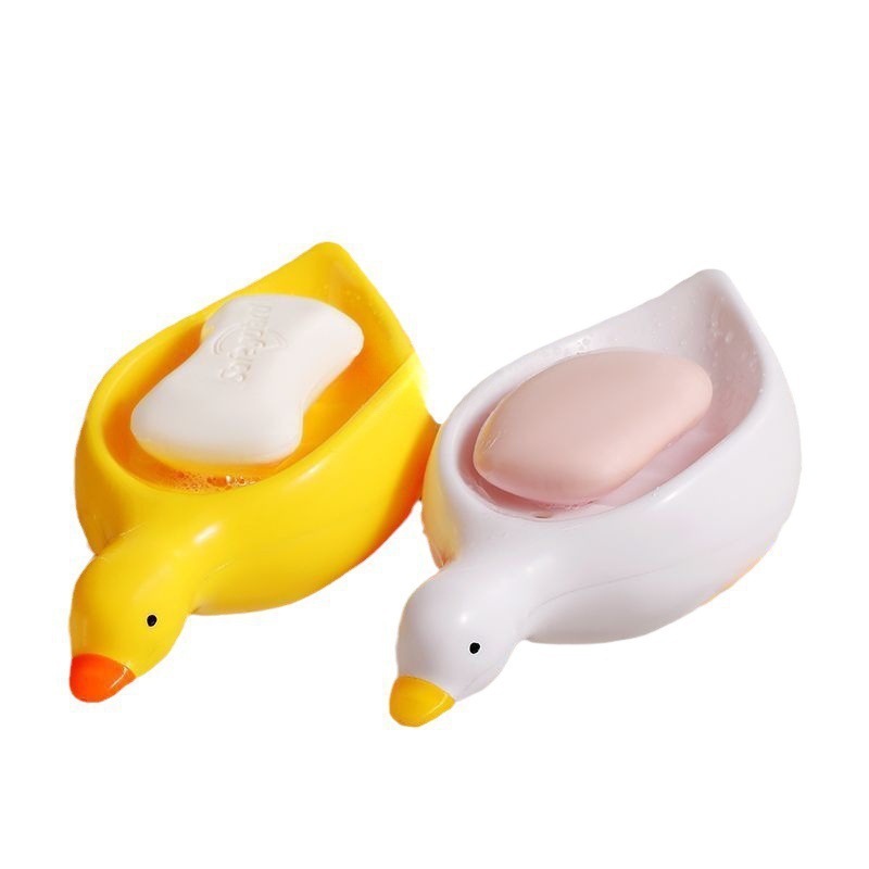 Caja de jabón de pato, caja de jabón de drenaje de baño, pato de alta calidad, encantador, estante de baño doméstico, fábrica al por mayor